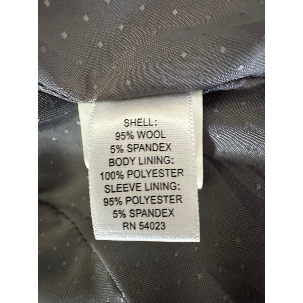 Banana Republic‎ Womens Blazer Size 2 Grey Wool Stretch Professional Work Office - Picture 4 of 7
